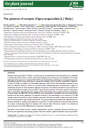 Cover page: The genome of cowpea (Vigna unguiculata [L.] Walp.)