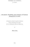 Cover page: Stochastic Modeling and Analysis of Custom Integrated Circuits