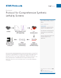 Cover page: Protocol for Comprehensive Synthetic Lethality Screens