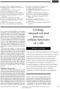 Cover page: Cycling, stressed-out and nervous: cellular functions of c-Abl.