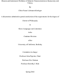 Cover page: Illusion and Instrument: Problems of Mimetic Characterization in Dostoevsky and Tolstoy