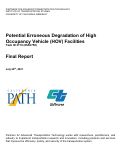 Cover page: Potential Erroneous Degradation of High Occupancy Vehicle (HOV) Facilities