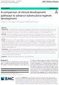 Cover page: A comparison of clinical development pathways to advance tuberculosis regimen development.