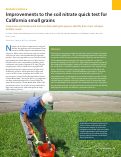 Cover page: Improvements to the soil nitrate quick test for California small grains