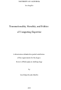 Cover page: Transnationality, Morality, and Politics of Computing Expertise