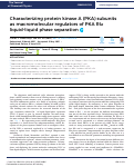 Cover page: Characterizing protein kinase A (PKA) subunits as macromolecular regulators of PKA RIα liquid–liquid phase separation