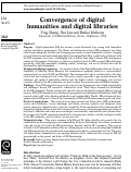 Cover page: Convergence of digital humanities and digital libraries
