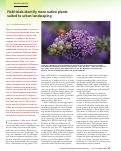 Cover page: Field trials identify more native plants suited to urban landscaping