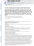 Cover page: Common data elements for epilepsy mobile health systems