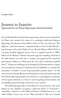 Cover page: Journey to Juazeiro