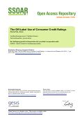 Cover page: The Off-Label Use of Consumer Credit Ratings