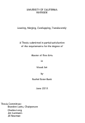 Cover page: Leaning, Merging, Overlapping, Translucently