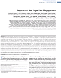 Cover page: Sequence of the Sugar Pine Megagenome.