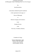Cover page: Acquisition as Becoming: An Ethnographic Study of Multilingual Style in <i>la Petite Espagne</i>