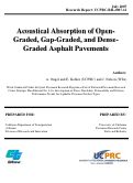 Cover page: Acoustical Absorption of Open-Graded, Gap-Graded, and Dense-Graded Asphalt Pavements