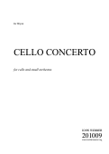 Cover page: Cello Concerto