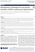 Cover page: Development of therapies for rare genetic disorders of GPX4: roadmap and opportunities