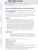 Cover page: Inferior Olivary TMEM16B Mediates Cerebellar Motor Learning