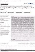 Cover page: Microsatellite characterization and marker development for the fungus Penicillium digitatum, causal agent of green mold of citrus