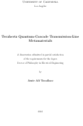 Cover page: Terahertz Quantum-Cascade Transmission-Line Metamaterials