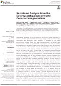 Cover page: Secretome Analysis from the Ectomycorrhizal Ascomycete Cenococcum geophilum