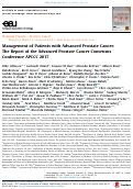 Cover page: Management of Patients with Advanced Prostate Cancer: The Report of the Advanced Prostate Cancer Consensus Conference APCCC 2017
