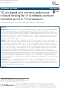 Cover page: TSS seq based core promoter architecture in blood feeding Tsetse fly (Glossina morsitans morsitans) vector of Trypanosomiasis