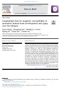 Cover page: Longitudinal data for magnetic susceptibility of normative human brain development and aging over the lifespan
