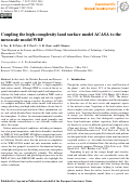 Cover page: Coupling the high-complexity land surface model ACASA to the mesoscale model WRF