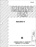 Cover page: Building 72 Emergency Plan
