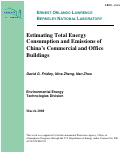 Cover page: Estimating Total Energy Consumption and Emissions of China's Commercial and Office Buildings