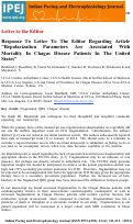 Cover page: Response To Letter To The Editor Regarding Article “Repolarization Parameters Are Associated With Mortality In Chagas Disease Patients In The United States”
