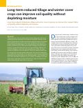 Cover page: Long-term reduced tillage and winter cover crops can improve soil quality without depleting moisture