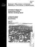 Cover page: Correlation Technique for Measurements of Beam Emittance and Energy Spread