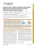 Cover page: Study of Heat Transfer Dynamics from Gold Nanorods to the Environment Time-Resolved Infrared Spectroscopy