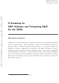 Cover page: A Roadmap for HEP Software and Computing R&amp;D for the 2020s