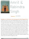 Cover page: Amrit &amp; Rabindra Singh