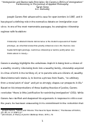 Cover page: Immigration and Democratic Principles: On Carens’ Ethics of Immigration