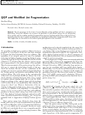 Cover page: QGP and Modified Jet Fragmentation