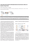Cover page: Intermolecular Phosphite-Mediated Radical Desulfurative Alkene Alkylation Using Thiols