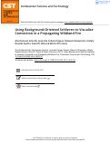 Cover page: Using Background-Oriented Schlieren to Visualize Convection in a Propagating Wildland Fire