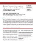 Cover page: Preparation, Characterization, and Clinical Implications of Human Decellularized Adipose Tissue Extracellular Matrix (hDAM): A Comprehensive Review