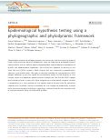 Cover page: Epidemiological hypothesis testing using a phylogeographic and phylodynamic framework