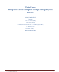 Cover page: Integrated Circuit Design in US High-Energy Physics