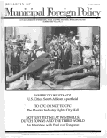 Cover page of Bulletin of Municipal Foreign Policy - Summer 1989