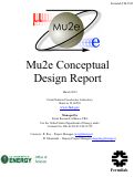 Cover page: Mu2e Conceptual Design Report
