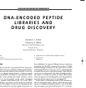 Cover page: DNA-encoded peptide libraries and drug discovery
