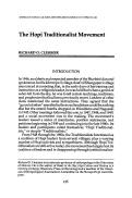 Cover page: The Hopi Traditionalist Movement