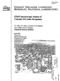 Cover page: Exafs spectroscopic studies of uranium (VI) oxide precipitates