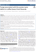 Cover page: Fungi associated with the potato taste defect in coffee beans from Rwanda
